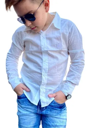 Camisa social para menino sale