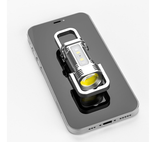 Linterna De Llavero Linterna Led Portátil Recargable Usb Art