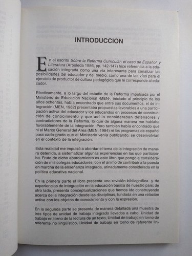 Imagen 5 de 10 de La Enseñanza Integrada / Rubén David Arboleda Toro