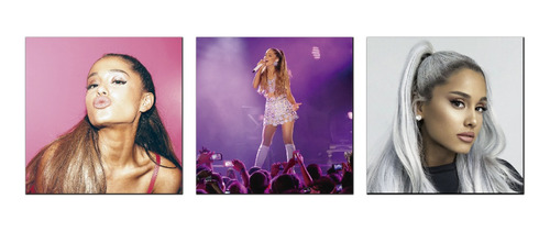 Cuadros Decorativos Ariana Grande Set X 3 Unid.