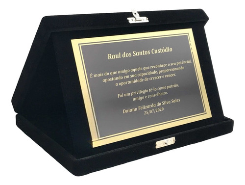 Placa De Homenagem Empresa