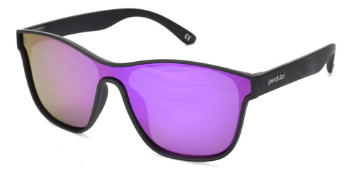 Óculos De Sol Pendulari Vibe Corrida Casual Beach Unissex Cor da armação Preto Cor da lente Roxo