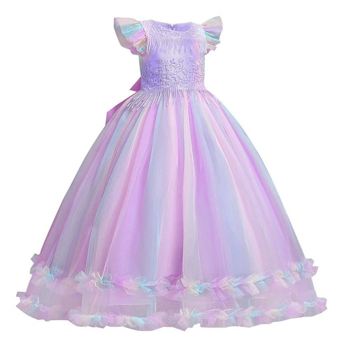 Hoizosg Vestido De Tul Arcoíris Niñas Unicornio Cumpleaños P