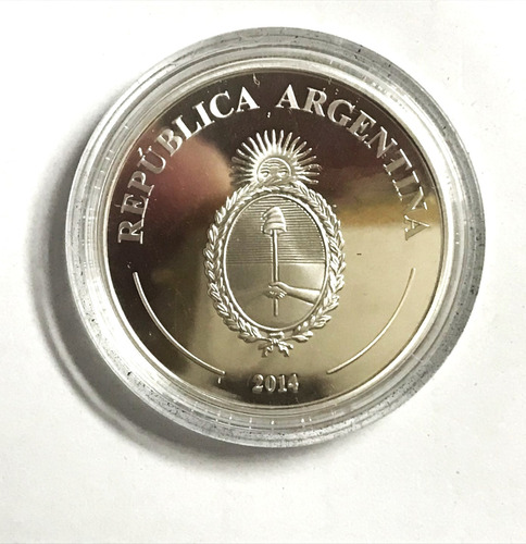 Monedas Argentinas: 5 Pesos 2014 Plata Proof El Payador