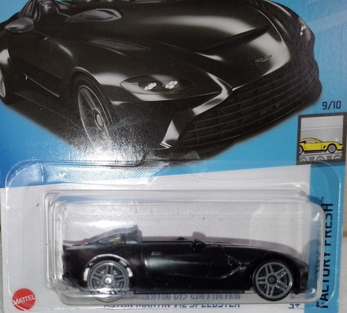 Aston Martin V12 Speedster Negro Mate Hot Wheels