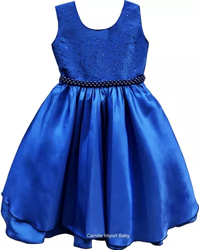 Vestido Infantil Festa Princesa Luxo Várias Cores