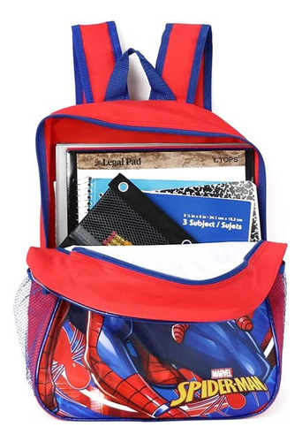 Mochila Para Niños Spiderman 16 Pulgadas Con Lonchera Extraí