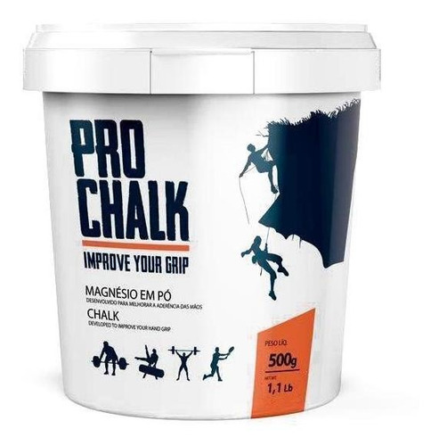 Magnésio Em Pó Pro Chalk - Pote 500g - Cross Escalada Lpo