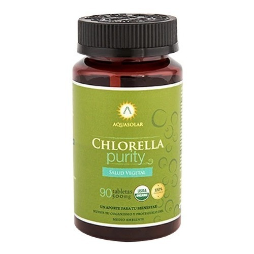 Aquasolar - Chlorella Purity 90 Tabletas 100% Orgánicas