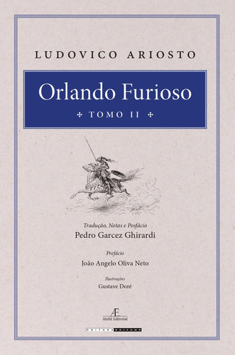 Orlando Furioso, de Ludovico Ariosto. Editora da Unicamp, capa dura em italiano