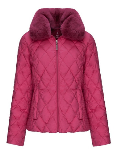 Campera Dama Corta Matelaseada En Rombo Perramus