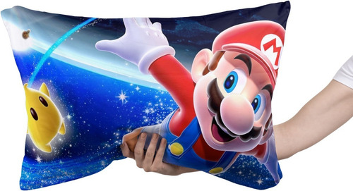 Cojin Almohada Super Mario Galaxy Diseño Nintendo Gaming Color Mario 02