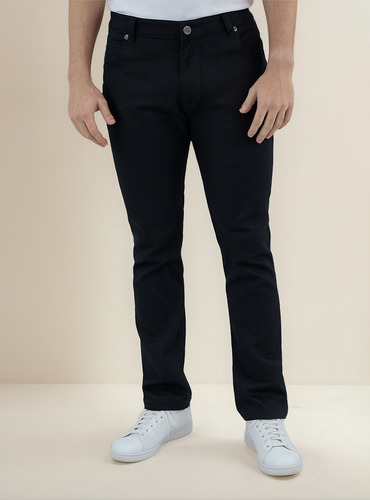 Pantalón De Gabardina Algodón Corte Slim Fit Para Caballero