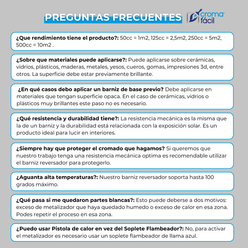 Combo Metalizador Efecto Real Espejo - Rinde 1m2