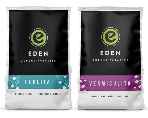 Perlita Y Vermiculita Eden Combo 5 Litros Premium