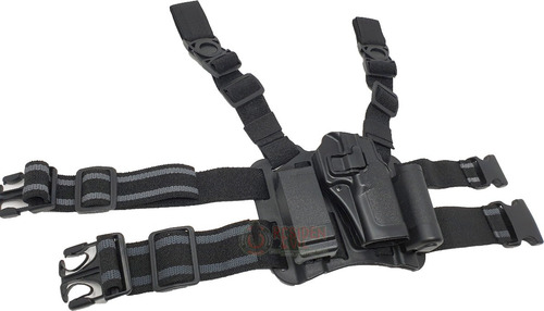 Imagen 5 de 9 de Piernera Serpa Holster Glock 17/19 Tipo Blackhawk Pistolera