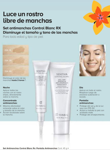 Set Anti- Manchas Control Blanc Rx Yanbal