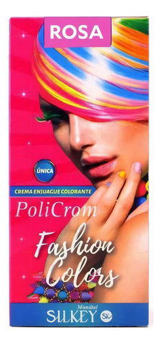  Silkey Policrom Crema Enjuague Colorante Fashion Colors 90ml Tono Rosa