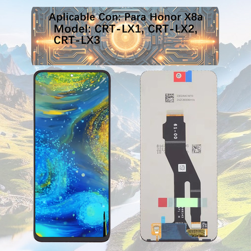 Pantalla Para Honor X8a Crt-lx1 Crt-lx3 Display