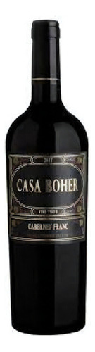 Vino Cabernet franc Casa Boher Varietal bodega Rosell boher 750 ml pack x 6 u
