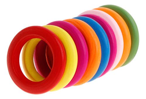 (2 #mold) Anillos De Madera Natural, Lisos Y Coloridos, Unif