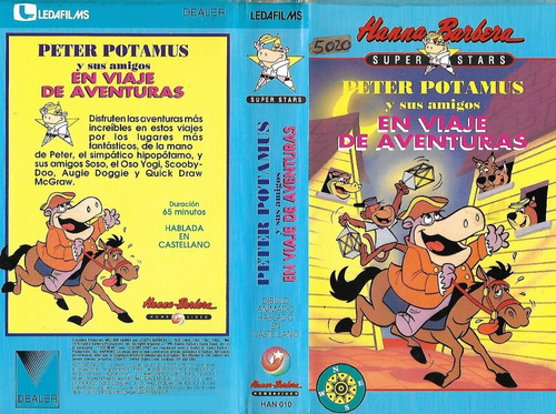 Peter Potamus Y Sus Amigos Vhs En Viaje Hanna Barbera