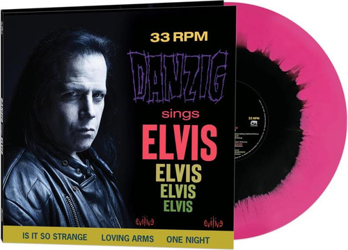 Danzig Sings Elvis (pink & Black Haze Vinyl) Black Colore Lp