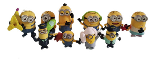 Kit 10 Bonecos Minions Mc Donald's 