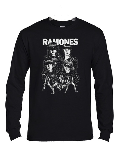 Polera Ml Ramones Band Illustration Punk Abominatron