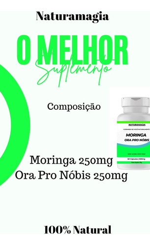 Mu-rin-gaá + Ora Pro Nóbis 60 Cápsulas De 500mg Sem Sabor