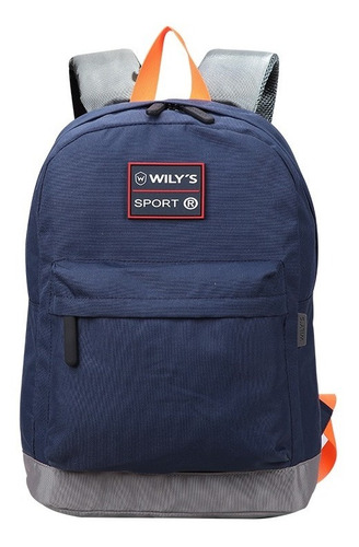 Imagen 1 de 3 de Mochila Backpack Escolar Juvenil Wilys Tourist Wt246