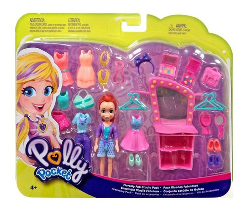 Muñeca Polly Pocket Kit Diseños Fabulosos De Lila / Polly