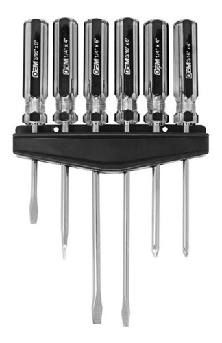 Juego De Desarmadores Con Punta Magnetizada Oemd-6 Oem