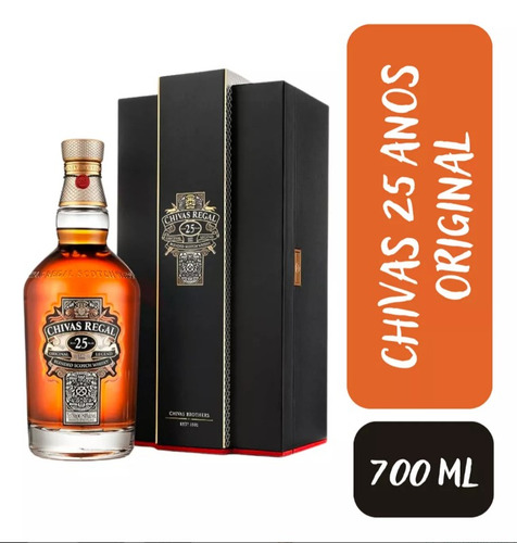 Chivas Regal 25 años Scotch escocês 700 mL