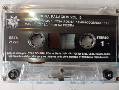 Cassette De La Sonora Palacios Vol.5 (#333 (Usado)
