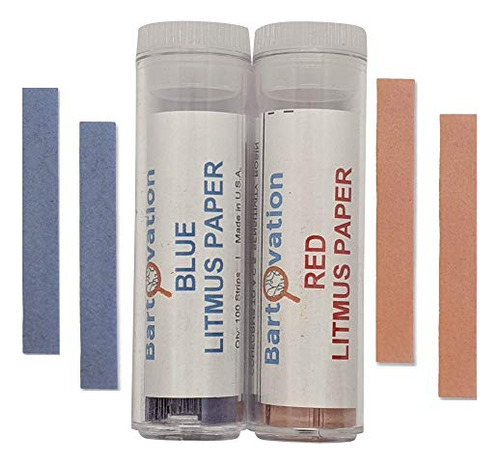Red & Blue Litmus Paper Acid/base Ph Indicator Strips C...