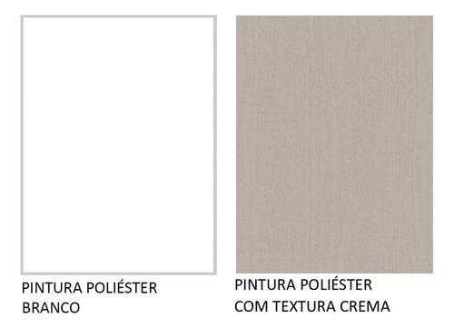 Gabinete Bajo Cocina Madesa Agata 35cm 1 Puerta Sin Encimera Color Blanco/Crema