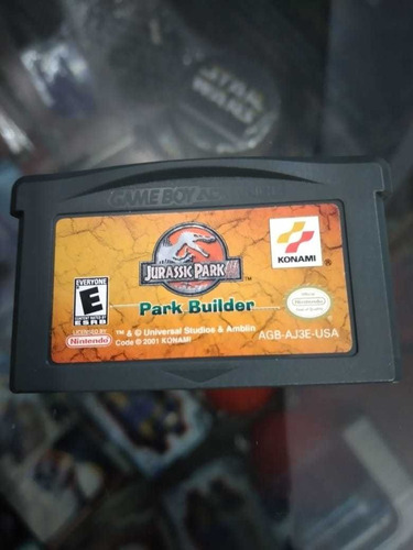 Jurassik Park Iii Park Builder, Juego De Game Boy Advance 