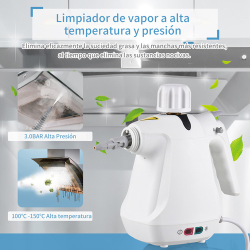 Novaka Presión De Alta Temperatura Limpiador De Vapor Color Blanco