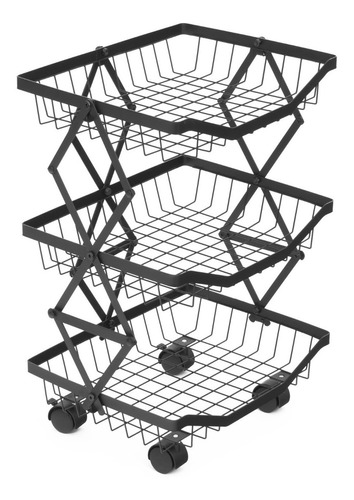 Cesta De Almacenamiento Frutas Y Verduras 3 Niveles Hogar