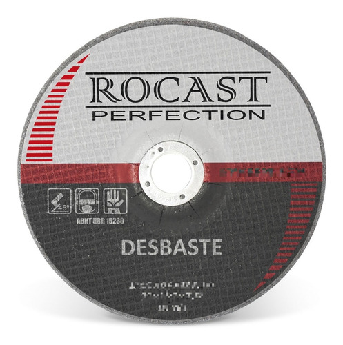 Disco De Desbaste 115,0 X 6,4 X 22,2mm 123,0001 - Rocast 