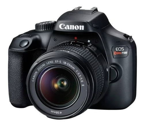 Câmera Canon Eos Rebel Kit T100 + Lente 18-55mm Iii - 4000d