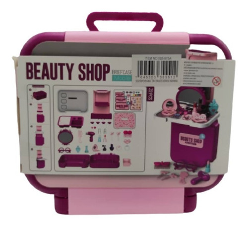 Imagen 8 de 8 de Mini Maleta Peinadora Con 32 Accesorios Para Niñas