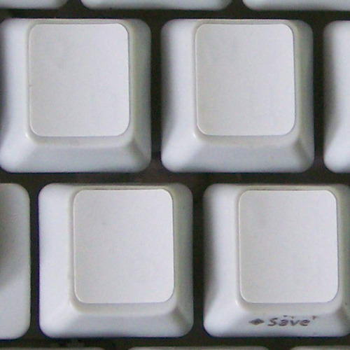 Etiqueta Engomada Teclado Blanco Fondo