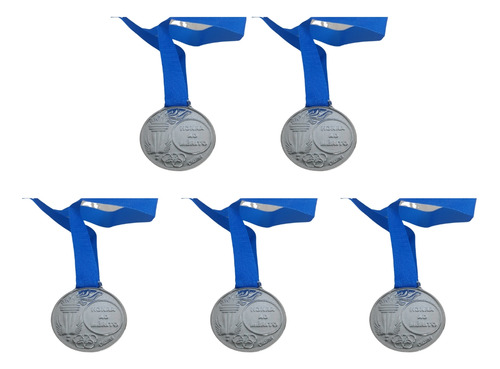Kit C/5 Medalhas De Ouro Prata Ou Bronze Honra Ao Merito 930
