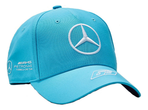 Gorra Rusell Mercedes F1 Curva Amg Azul Arabia Hamilton 