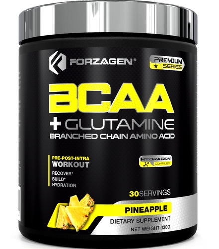Imagen 2 de 4 de Bcaa + Glutamina Forzagen Aminoácidos Esenciales Fitness