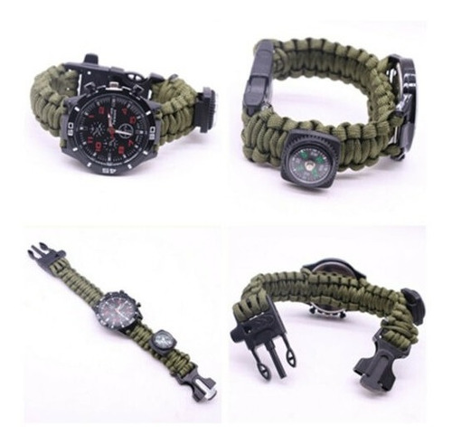 Reloj De Paracord, Con Múltiples Herramientas De Supervivenc