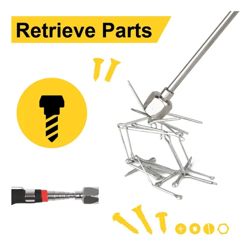 Toolwiz Telescopic Magnetic Pick Up Tool (16lb), Extendable.