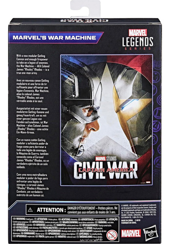 Figura De Acción Marvel Hasbro War Machine 25 Cm